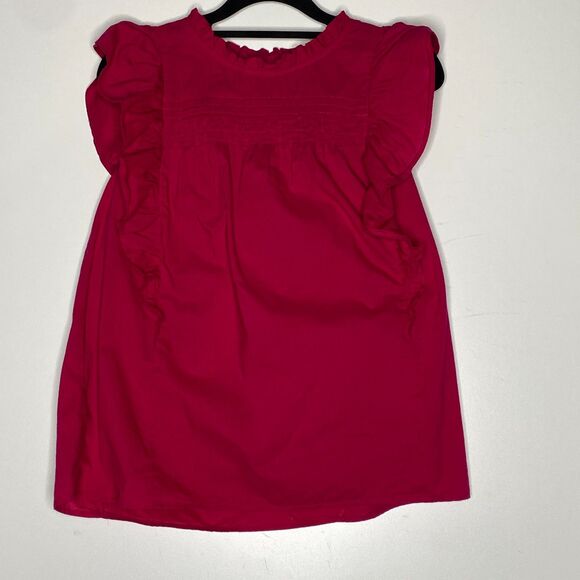 LOFT 2023 Pintucked Ruffle Shell Top Women's Size XS - Picture 7 of 7